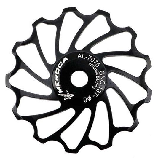 MEROCA Ceramic Bearing Mountain Bike Guide Wheel(13T Black) - free shipping - PMC Jewellery - Order now!