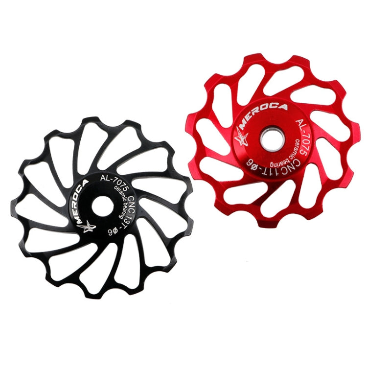 MEROCA Ceramic Bearing Mountain Bike Guide Wheel(13T Black) - free shipping - PMC Jewellery - Order now!