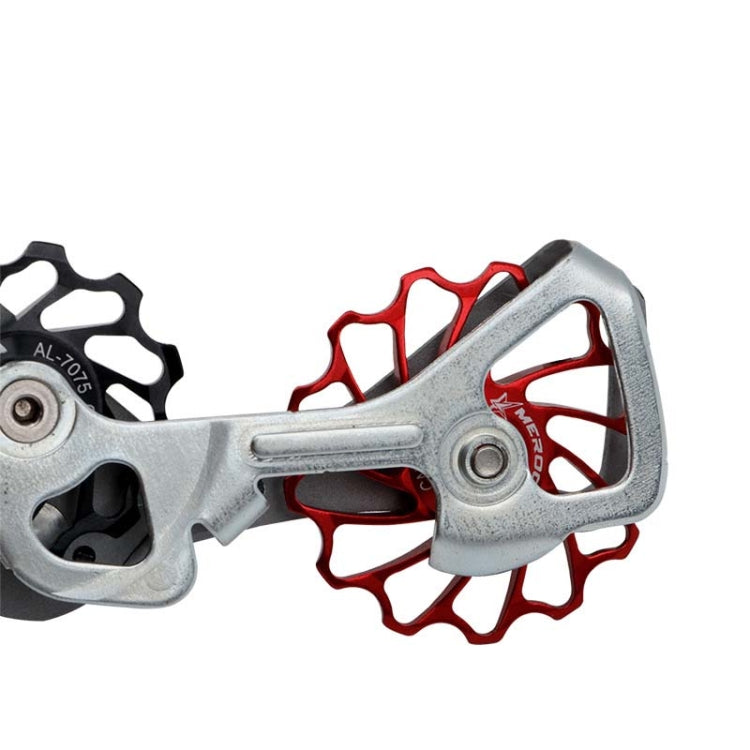 MEROCA Ceramic Bearing Mountain Bike Guide Wheel(13T Red) - Guide wheels by MEROCA | Online Shopping South Africa | PMC Jewellery | Buy Now Pay Later Mobicred