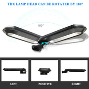 DS018 Solar Wall Lamp Outdoor Garden Induction Street Light(Black Shell Warm Light)