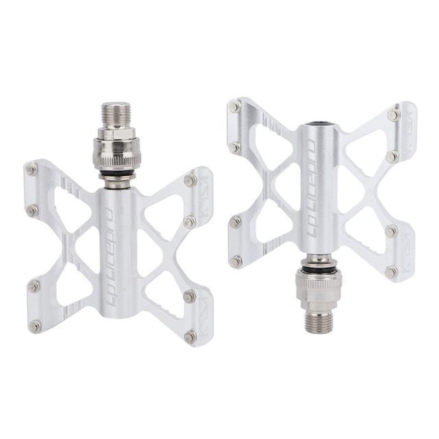 LP LitePro K5 Folding Bkie Aluminum Alloy Bearin Pedals(Silver)