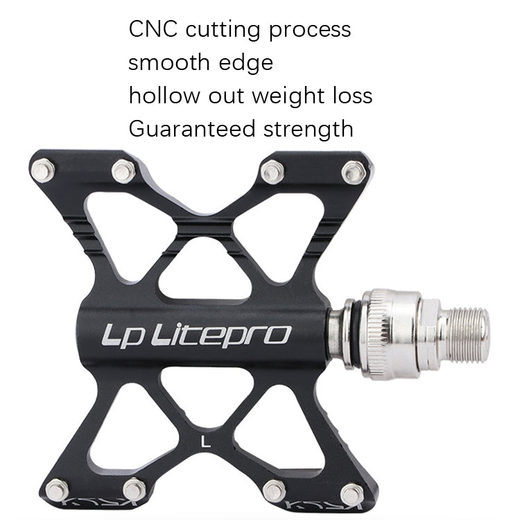 LP LitePro K5 Folding Bkie Aluminum Alloy Bearin Pedals(Golden) - free shipping - PMc TechLife - Order now!