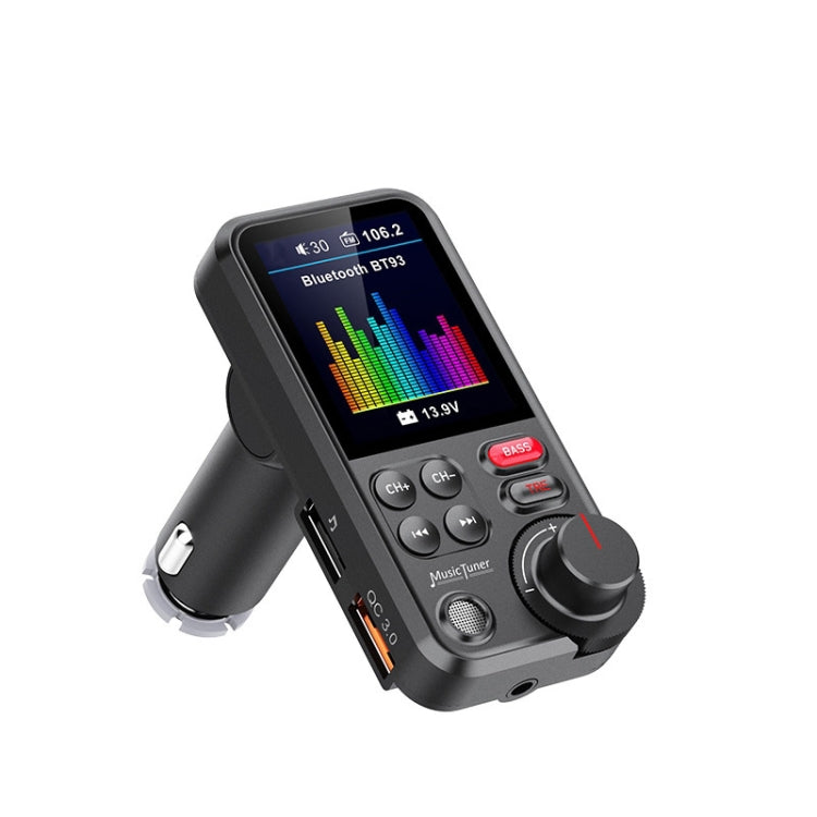BT93 Color Screen Car MP3 Bluetooth Player(Black) - free shipping - PMC TechLife - Order now!