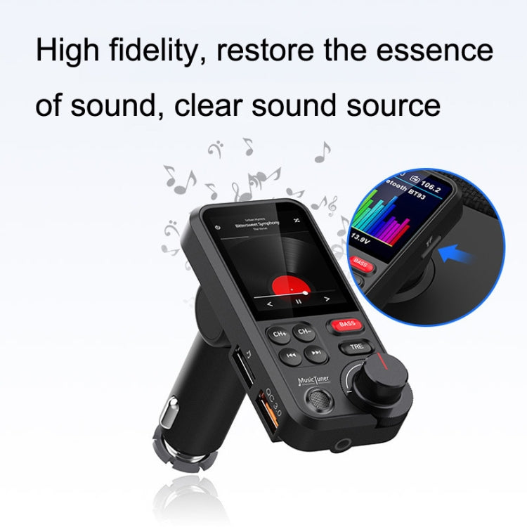 BT93 Color Screen Car MP3 Bluetooth Player(Black) - free shipping - PMC TechLife - Order now!