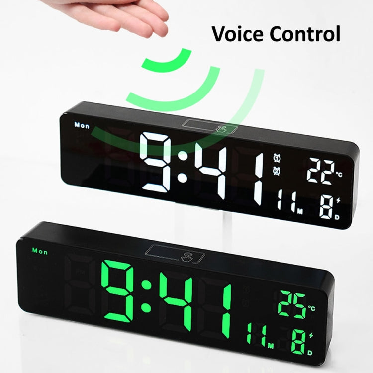 6625D LED Digital Alarm Clock Luminous Desktop Timer Temperature Display Alarm Clock( Black Shell Green Light) - Alarm Clocks by PMc TechLife | Online Shopping South Africa | PMc TechLife | Buy Now Pay Later Mobicred
