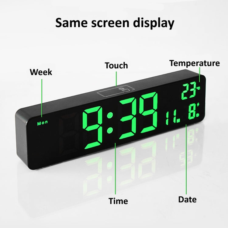 6625D LED Digital Alarm Clock Luminous Desktop Timer Temperature Display Alarm Clock( Black Shell Green Light) - Alarm Clocks by PMc TechLife | Online Shopping South Africa | PMc TechLife | Buy Now Pay Later Mobicred