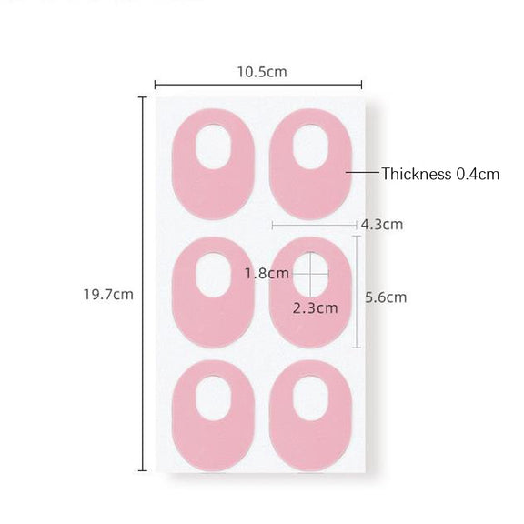 Latex Anti-Wear Callus Protection Sticker(Skin Color Elliptical)