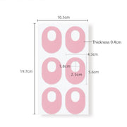 Latex Anti-Wear Callus Protection Sticker(Pink Elliptical)
