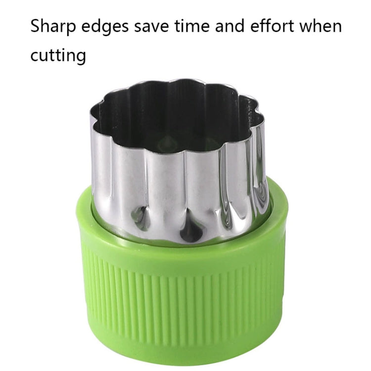 0-98 12 in 1 Kitchen Stainless Steel Flower Cutter(Purple) - Cutter & Peeler by PMC TechLife | Online Shopping South Africa | PMC TechLife | Buy Now Pay Later Mobicred