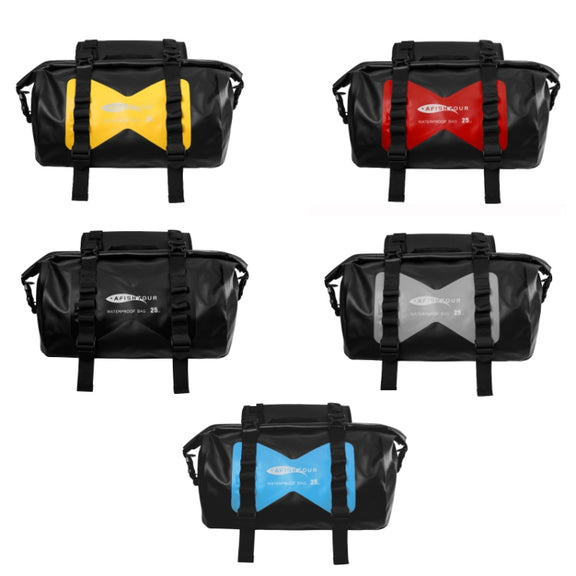 AFISHTOUR FM2021 Large Capacity Water-resistant Motorcycle Rear Seat Bag, Color: Red