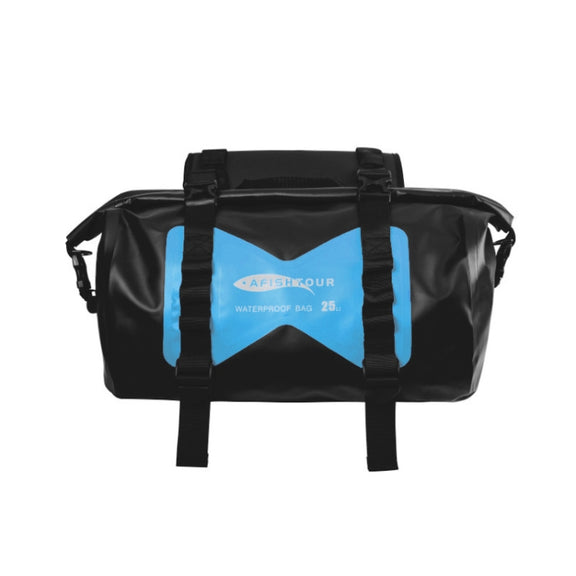 AFISHTOUR FM2021 Large Capacity Water-resistant Motorcycle Rear Seat Bag, Color: Lake Blue