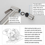 304 Stainless Steel Washer Nozzle Female Washer Set, Style: Female Washer + Hose