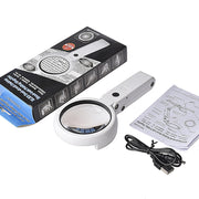 5X / 11X USB Charging LED Light Handheld Magnifier(FS 75RC)