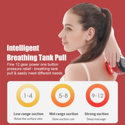 12-speed Charging Electric Cupping Massage Device(Black)