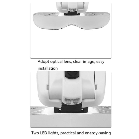 9892B2 1X / 1.5X / 2X / 2.5X / 3.5X Multifunctional Head Mounted Magnifier