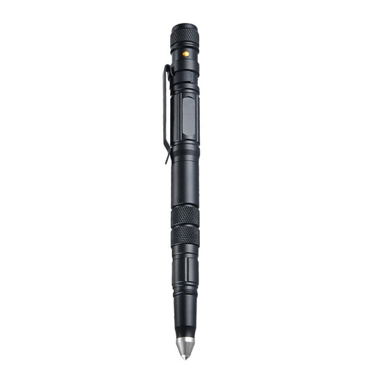 P08 Outdoor LED With Flashing Tungsten Steel Window Breaking Self-Defense Pen(Black) - Self-defense Protection by PMC Jewellery | Online Shopping South Africa | PMC Jewellery | Buy Now Pay Later Mobicred