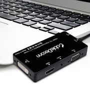 Cabledeconn D0407 HDMI VGA DVI Connection HDTV Monitor Cable(Black)