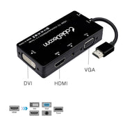 Cabledeconn D0407 HDMI VGA DVI Connection HDTV Monitor Cable(Black)