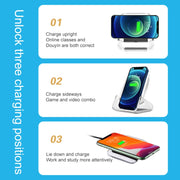 A9191 10W 3 in 1 Multifunctional Vertical Wireless Charger(Black)