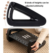 Office Computer Set Up Foot Stool Foot Massage Pedal(Black)