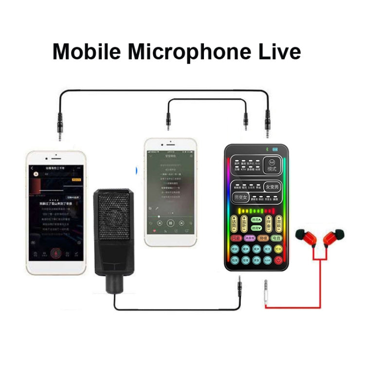 i9  Set Voice Changer Game Live Broadcast Mobile Computer Sound Card - Live Sound Effects Processors by PMC TechLife | Online Shopping South Africa | PMC TechLife | Buy Now Pay Later Mobicred