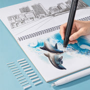 Deli 71107 Electric Eraser Art Can Replace The Core Rubber Core(White Shell)