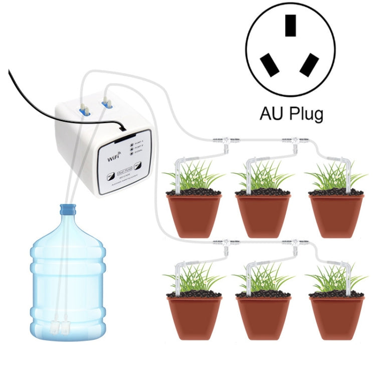 WD-01ADE WIFI Gardening Drip Irrigation Controller, Specification: Double Pump 15 Pots(AU Plug) - Watering & Irrigation by PMc TechLife | Online Shopping South Africa | PMc TechLife | Buy Now Pay Later Mobicred