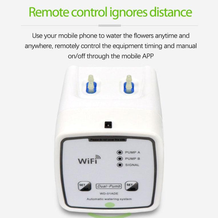 WD-01ADE WIFI Gardening Drip Irrigation Controller, Specification: Double Pump 20 Pots(AU Plug)