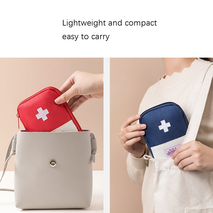 Travel Home Portable Medical Bag, Color: Red Small