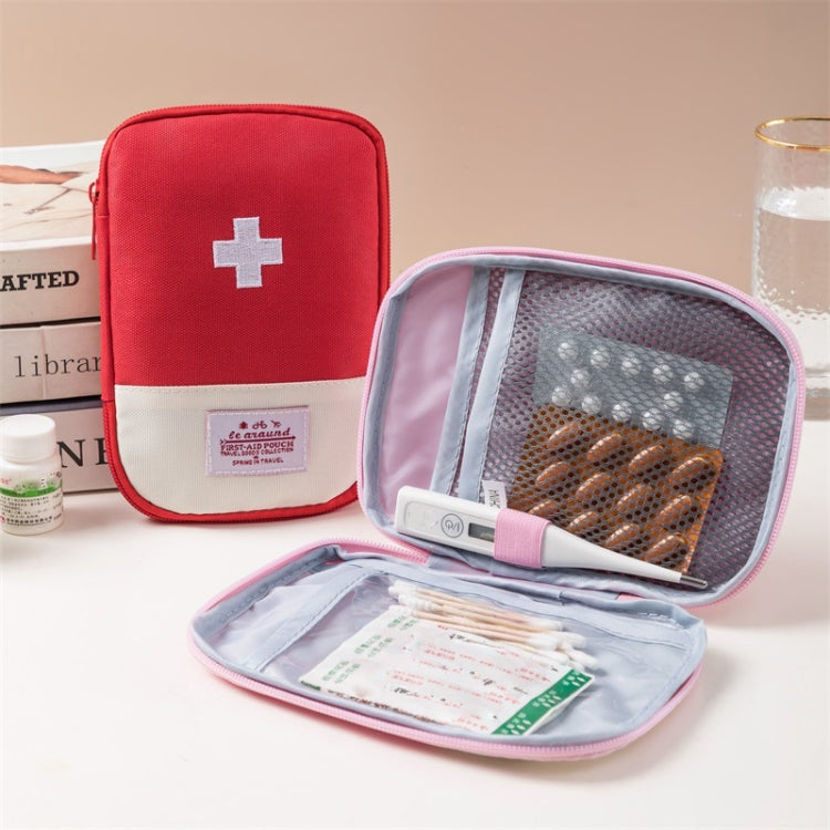 Travel Home Portable Medical Bag, Color: Red Small