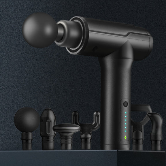 BG-128 6-speed Mini Convenient Massage Gun With 6 Massage Heads,CN Plug(Back)