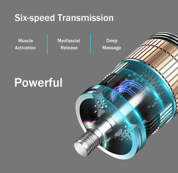 BG-128 6-speed Mini Convenient Massage Gun With 6 Massage Heads,CN Plug(Green) - free shipping - PMC TechLife - Order now!