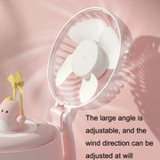 A04a USB Cute Pet Kettle Spray Desktop Fan(White Lucky Cat)