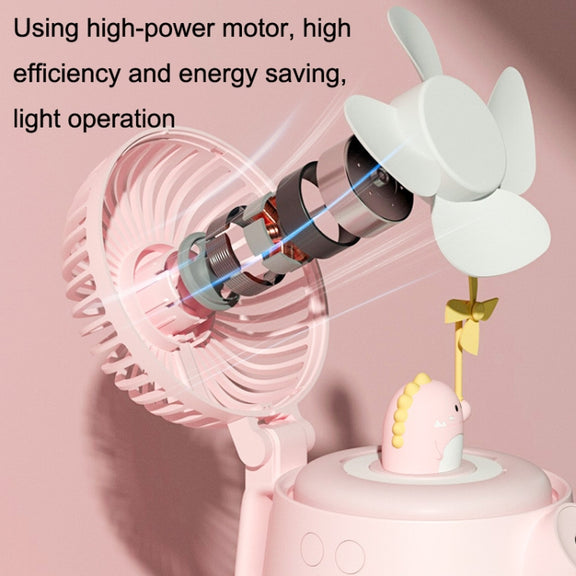 A04a USB Cute Pet Kettle Spray Desktop Fan(White Lucky Cat)