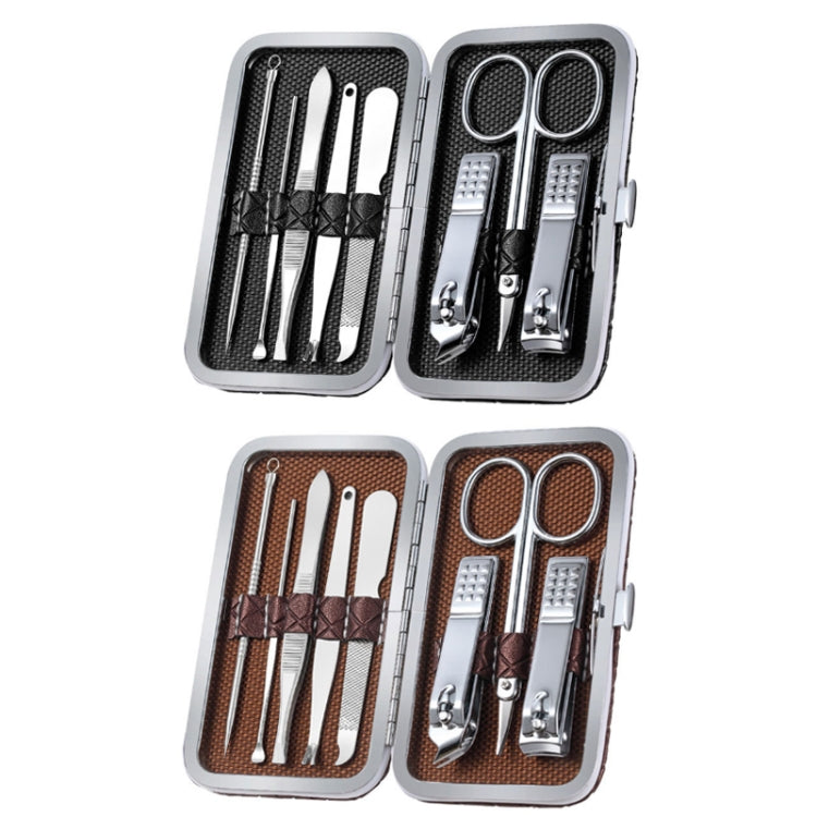 Stainless Steel Nail Trimming Grooming Set(Black)