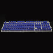 Pudding Double-layer Two-color 108-key Mechanical Translucent Keycap(Dark Blue)