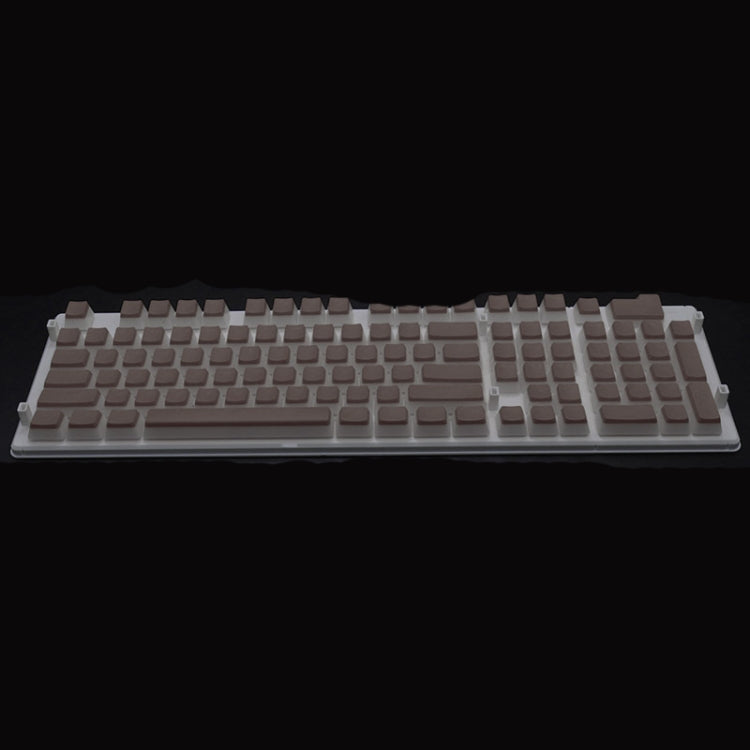 Pudding Double-layer Two-color 108-key Mechanical Translucent Keycap( Dark Coffee) - Silicone / Sticker by PMC TechLife | Online Shopping South Africa | PMC TechLife | Buy Now Pay Later Mobicred