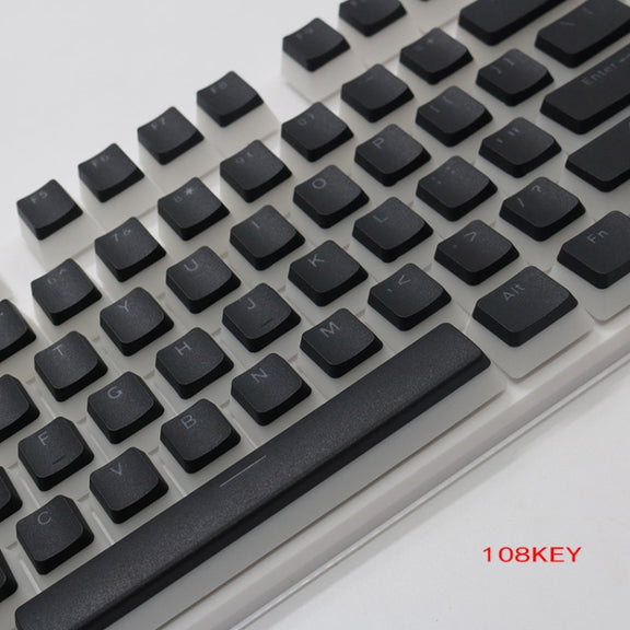 Pudding Double-layer Two-color 108-key Mechanical Translucent Keycap(Cheese Green)