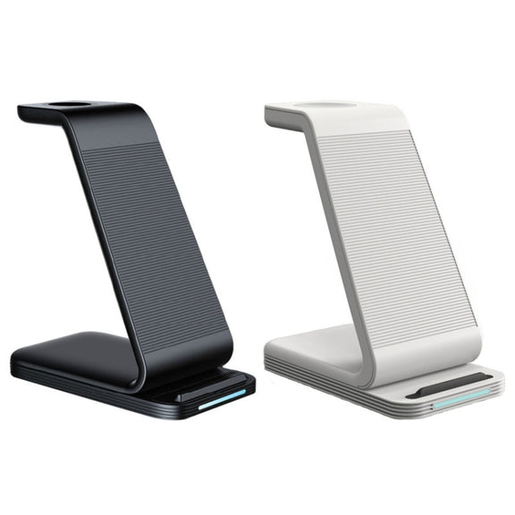 D2 3 In 1 15W Wireless Vertical Charger(Black)