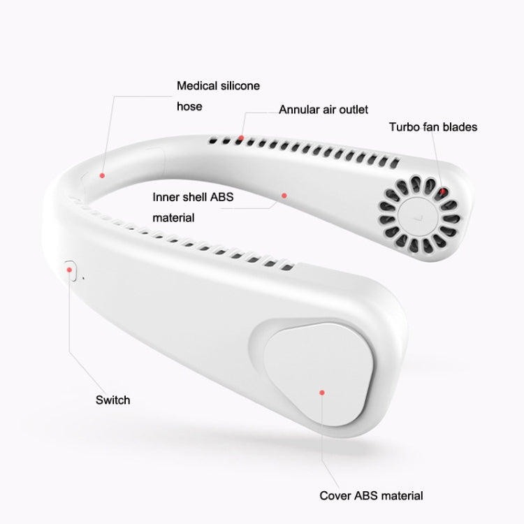 F2 USB Outdoor Portable Hanging Neck Fan(Pink) - Electric Fans by PMC TechLife | Online Shopping South Africa | PMC TechLife | Buy Now Pay Later Mobicred