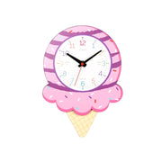 Cartoon Shake Wall Clock Children Room Decoration Wall Clock (Ice Cream)