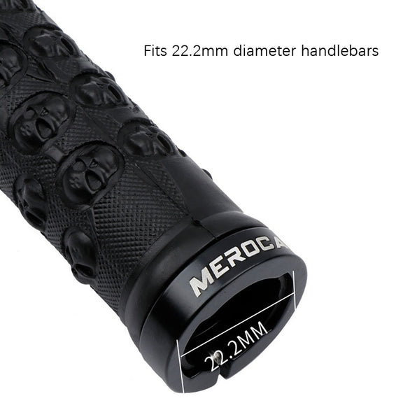 MEROCA Mountain Bike Anti-slip Shock Absorber Riding Grip Cover, Style: One Side Lock ME38 Red