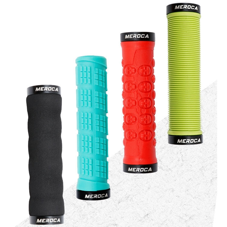 MEROCA Mountain Bike Anti-slip Shock Absorber Riding Grip Cover, Style: One Side Lock ME38 Red