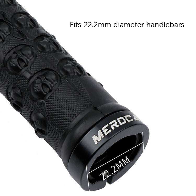MEROCA Mountain Bike Anti-slip Shock Absorber Riding Grip Cover, Style: Bilateral Lock Sponge ME30 Red