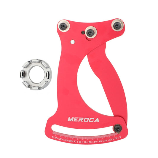 MEROCA Bicycle Ring Calibration Tool Spoke Tension Tube Wheel Set Steel Wire, Color: Red+Wrench - Maintenance tools by MEROCA | Online Shopping South Africa | PMC Jewellery | Buy Now Pay Later Mobicred