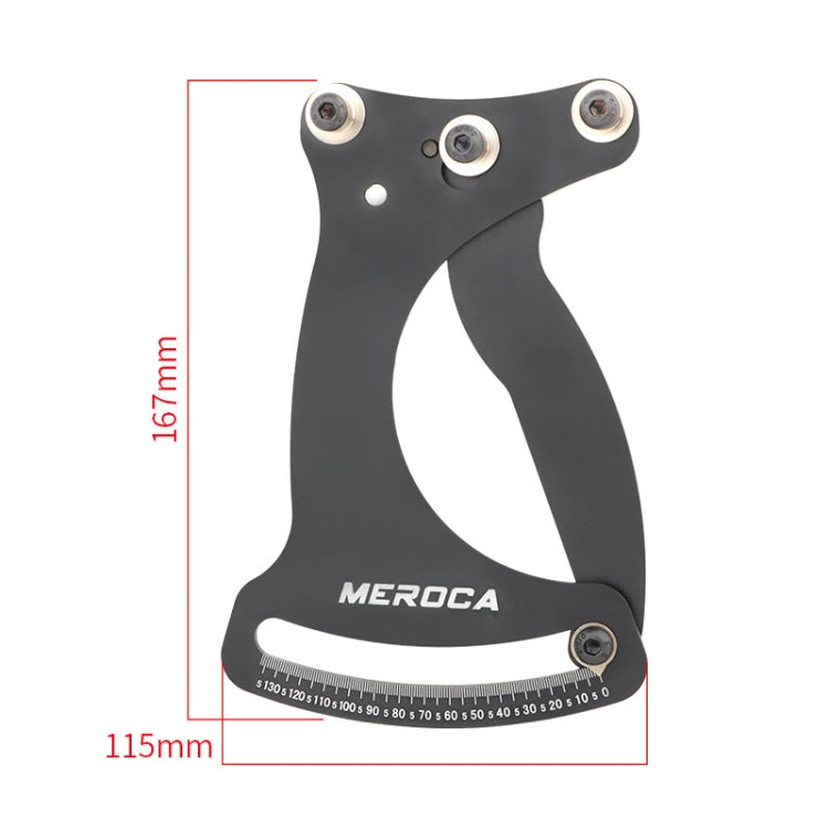 MEROCA Bicycle Ring Calibration Tool Spoke Tension Tube Wheel Set Steel Wire, Color: Red+Wrench - Maintenance tools by MEROCA | Online Shopping South Africa | PMC Jewellery | Buy Now Pay Later Mobicred