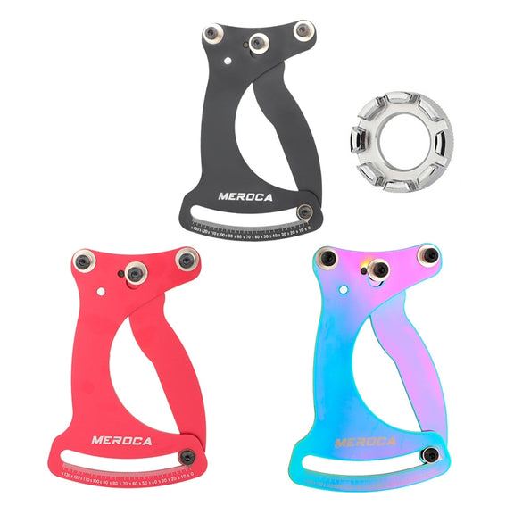 MEROCA Bicycle Ring Calibration Tool Spoke Tension Tube Wheel Set Steel Wire, Color: Colorful+Wrench