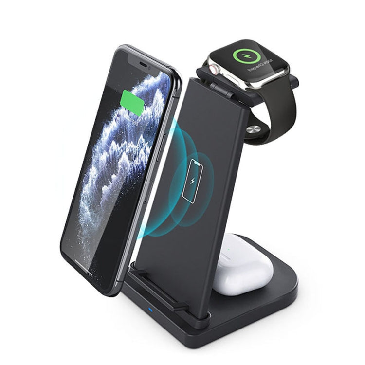 QGeeM QG-WC05 3 In 1 Portable Detachable Wireless Charger(Black)
