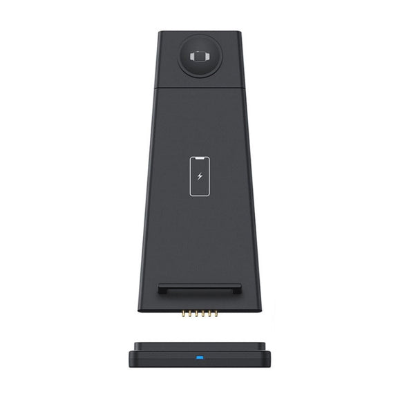 QGeeM QG-WC05 3 In 1 Portable Detachable Wireless Charger(Black)