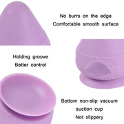 Suction Cup Type Silicone Muscle Membrane Muscle Massage Ball(Purple)